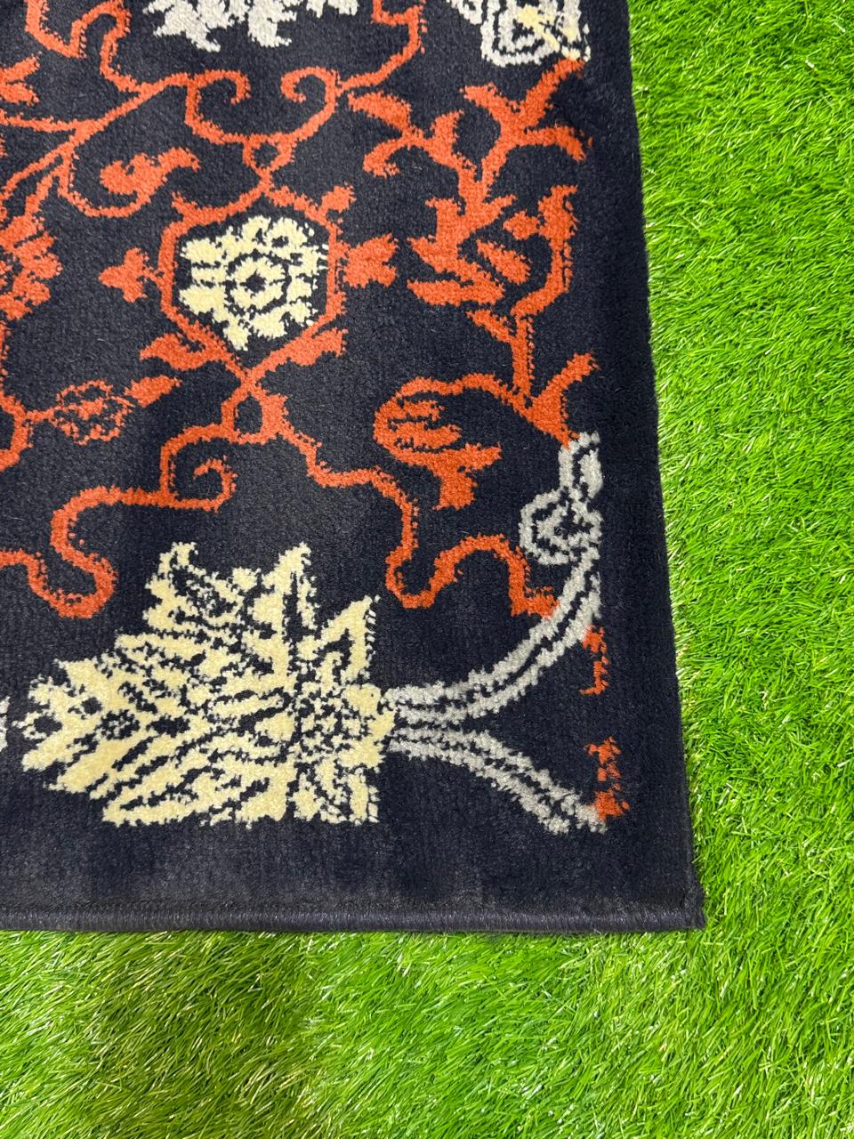 Red Abstract Jute Rug | Size: 3ft width x 5ft length (100cm x 150cm) | Article #M35RED-8