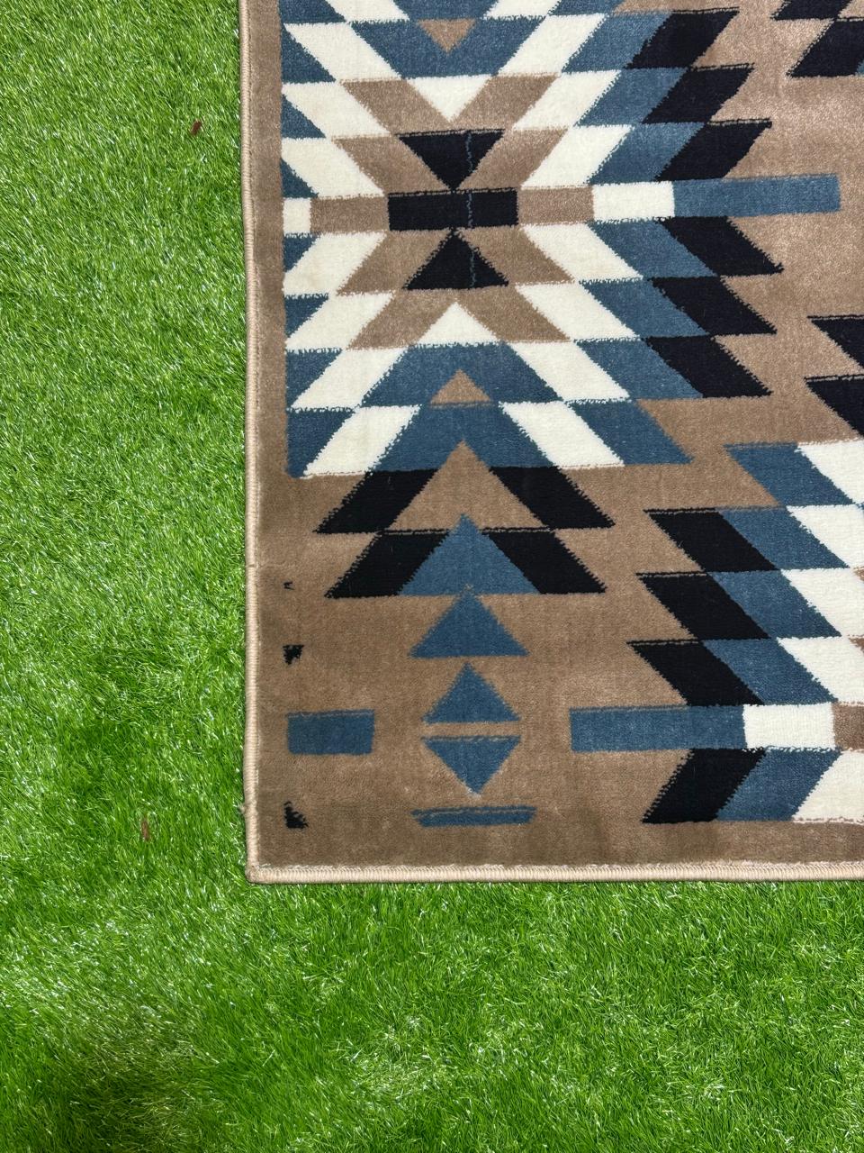 Modern Geometry Jute Rug | Size: 6.6ft width x 9.6ft length (200cm x 290cm) | Article #M710GRY-4