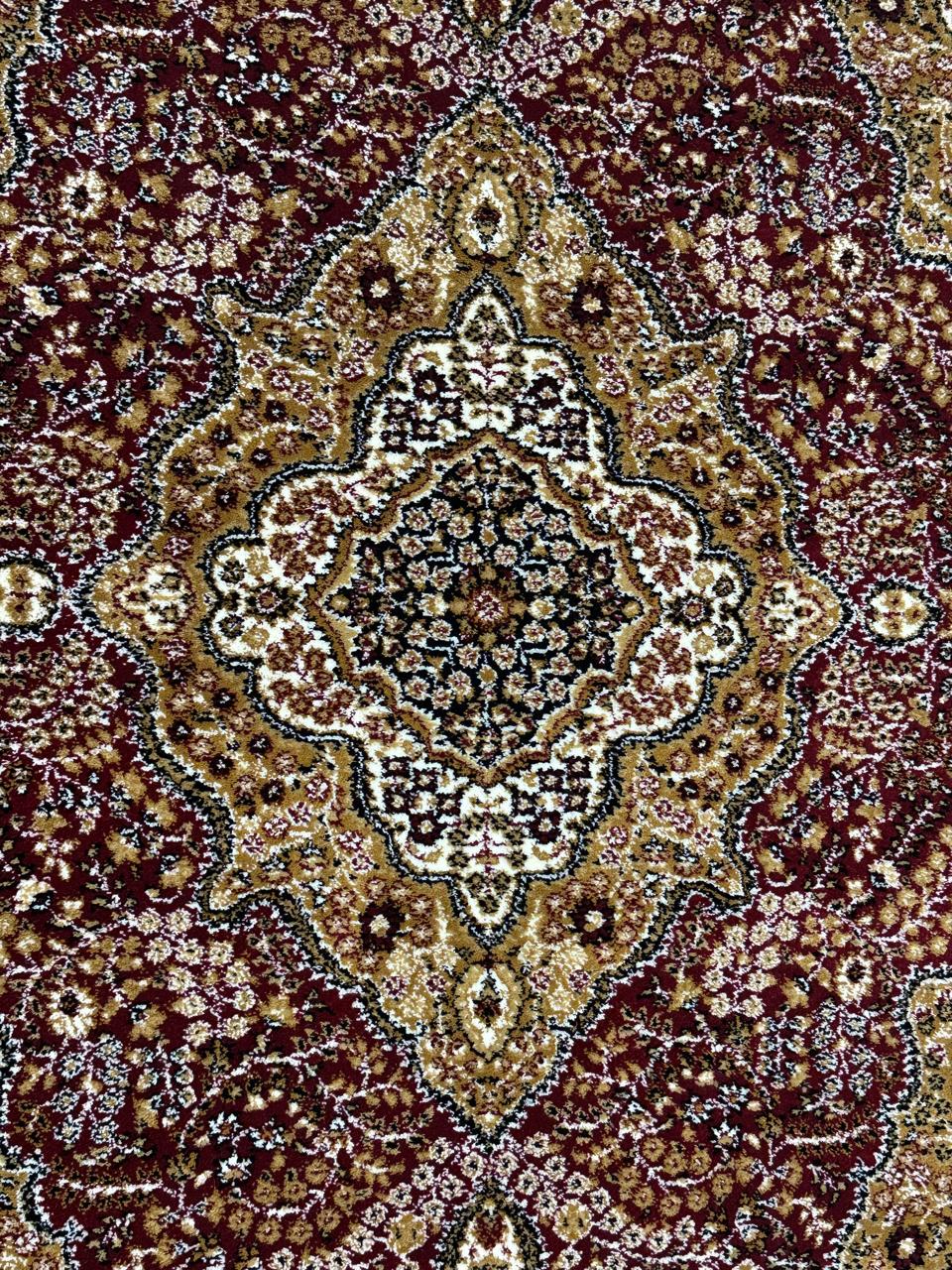 Classic Jute-Backed Traditional Rug | Size: 5ft width x 7.5ft length (150cm x 225cm) | Article #P58RED-16