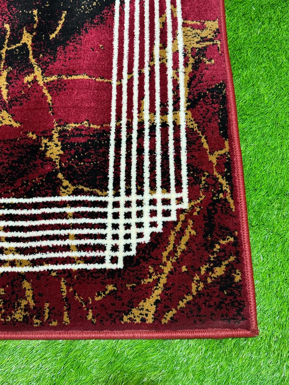 Elegant Red Jute Rug | Size: 3ft width x 5ft length (100cm x 150cm) | Article #M35RED-2