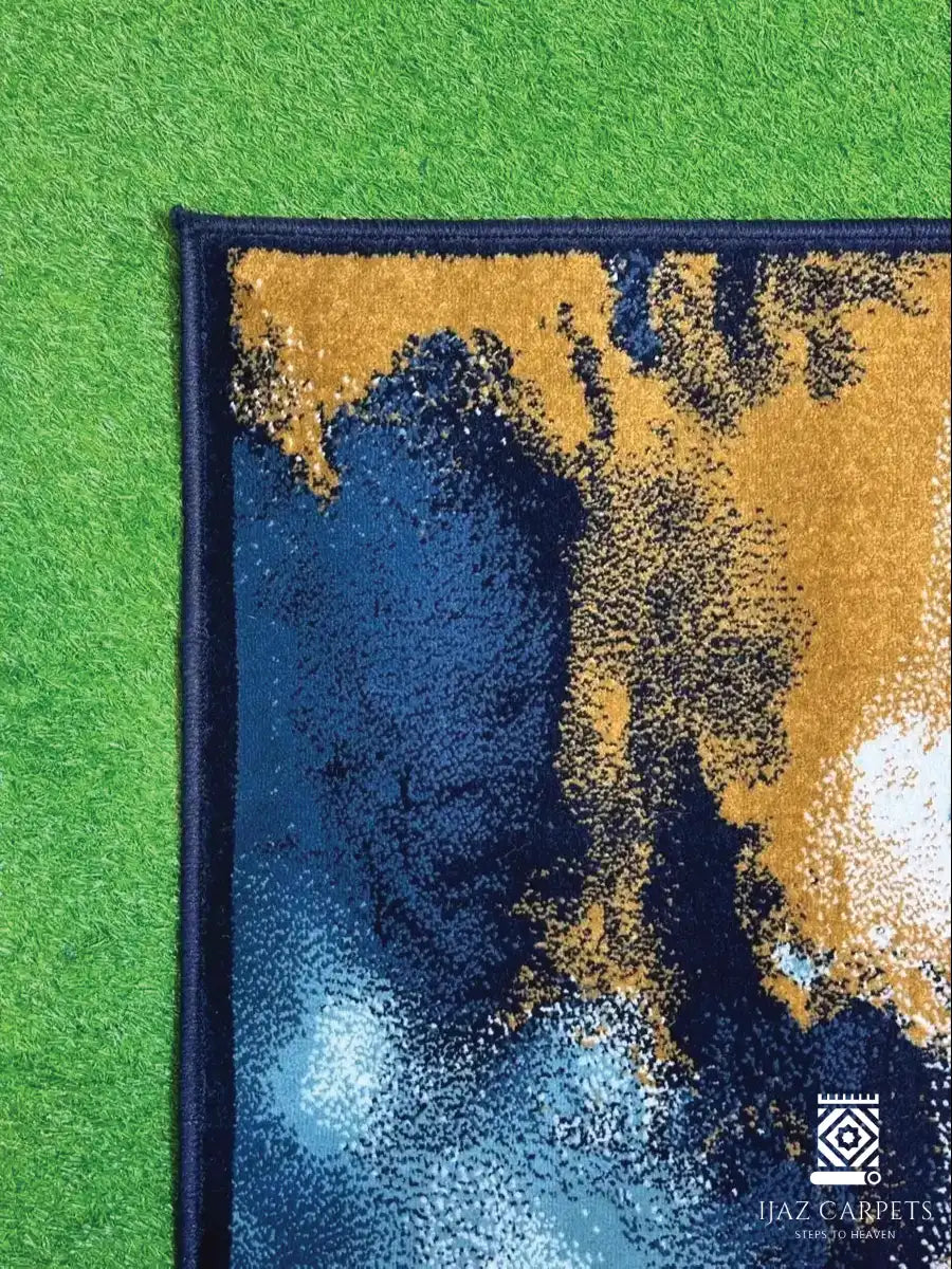 Modern Polypropelene Rug | Size: 3ft width x 5ft length (100cm x 150cm) | Article #M35BLU-6