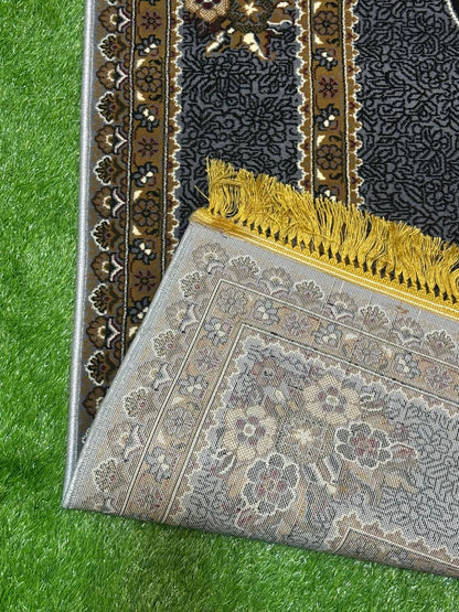 Traditional Tassel Border Rug | Size: 6.6ft width x 9.6ft length (200cm x 290cm) | Article #P710GRY-5