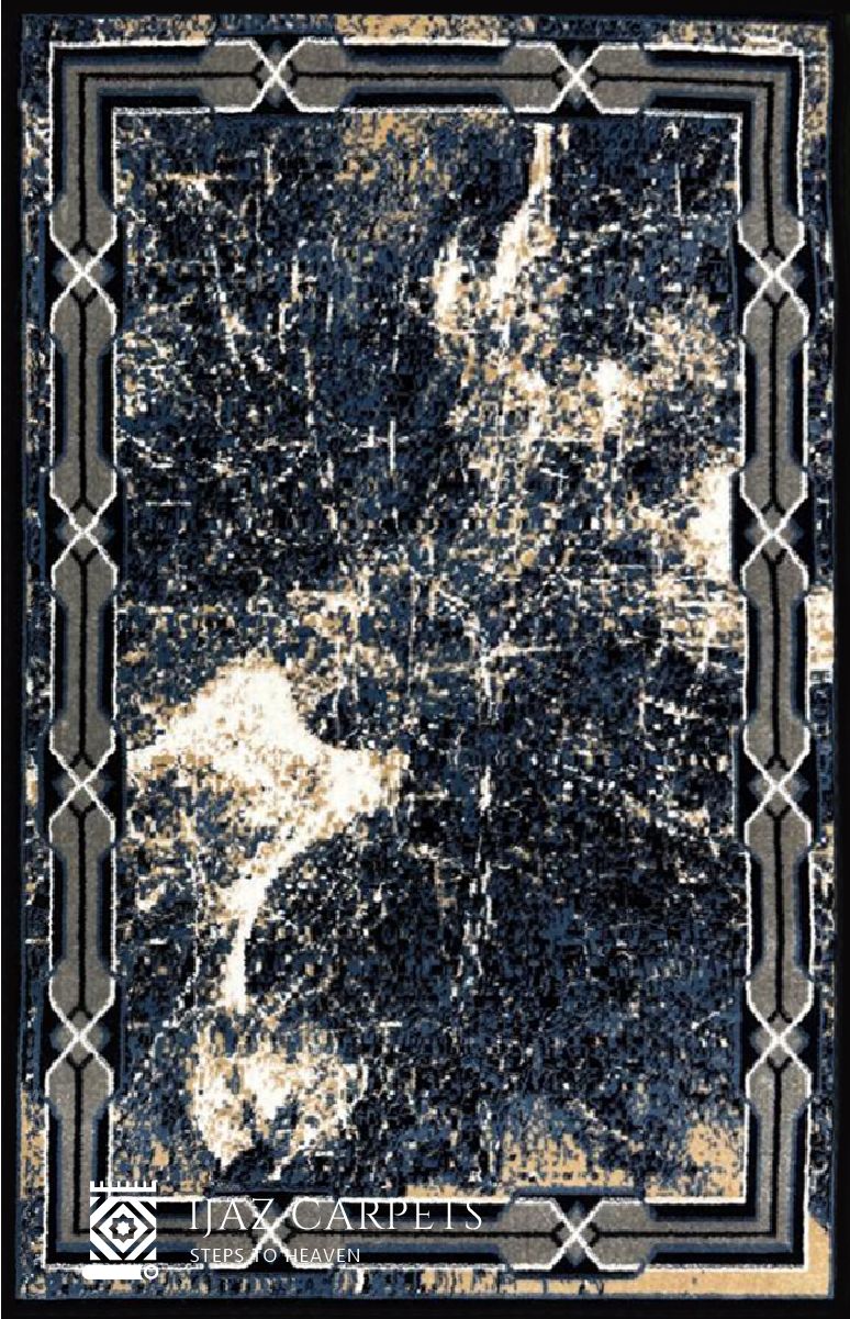 Urban Style Graphic Rug | Size: 3ft width x 5ft length (100cm x 150cm) | Article #M35BLU-4