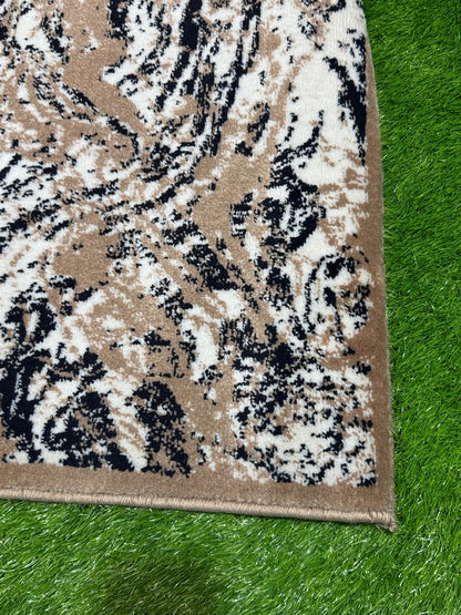 Beige Textured Abstract Rug | Size: 3ft width x 5ft length (100cm x 150cm) | Article #M35CRM-7