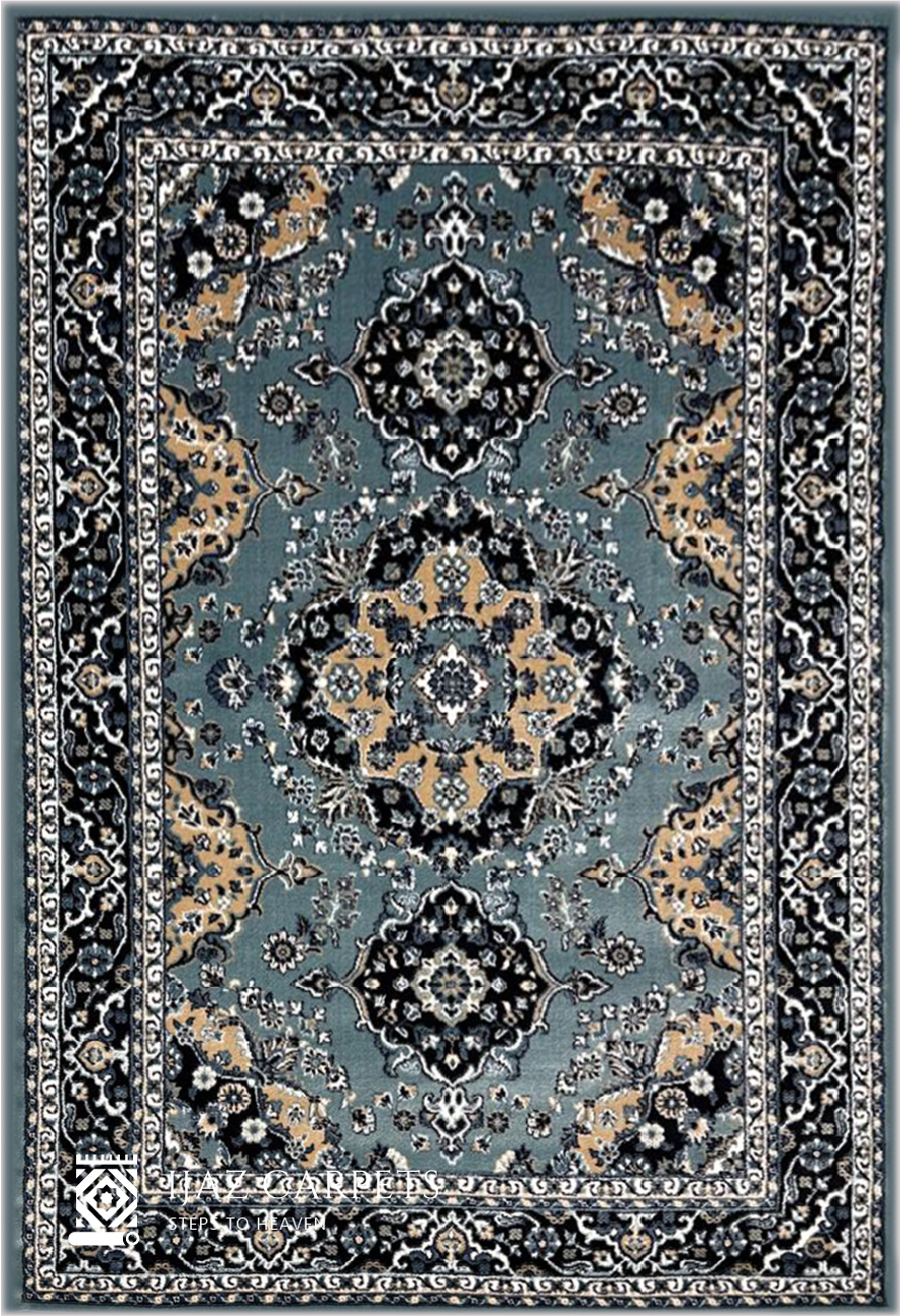 Vintage Floral Jute Rug | Size: 5ft width x 7.5ft length (150cm x 225cm) | Article #P58TRQ-7