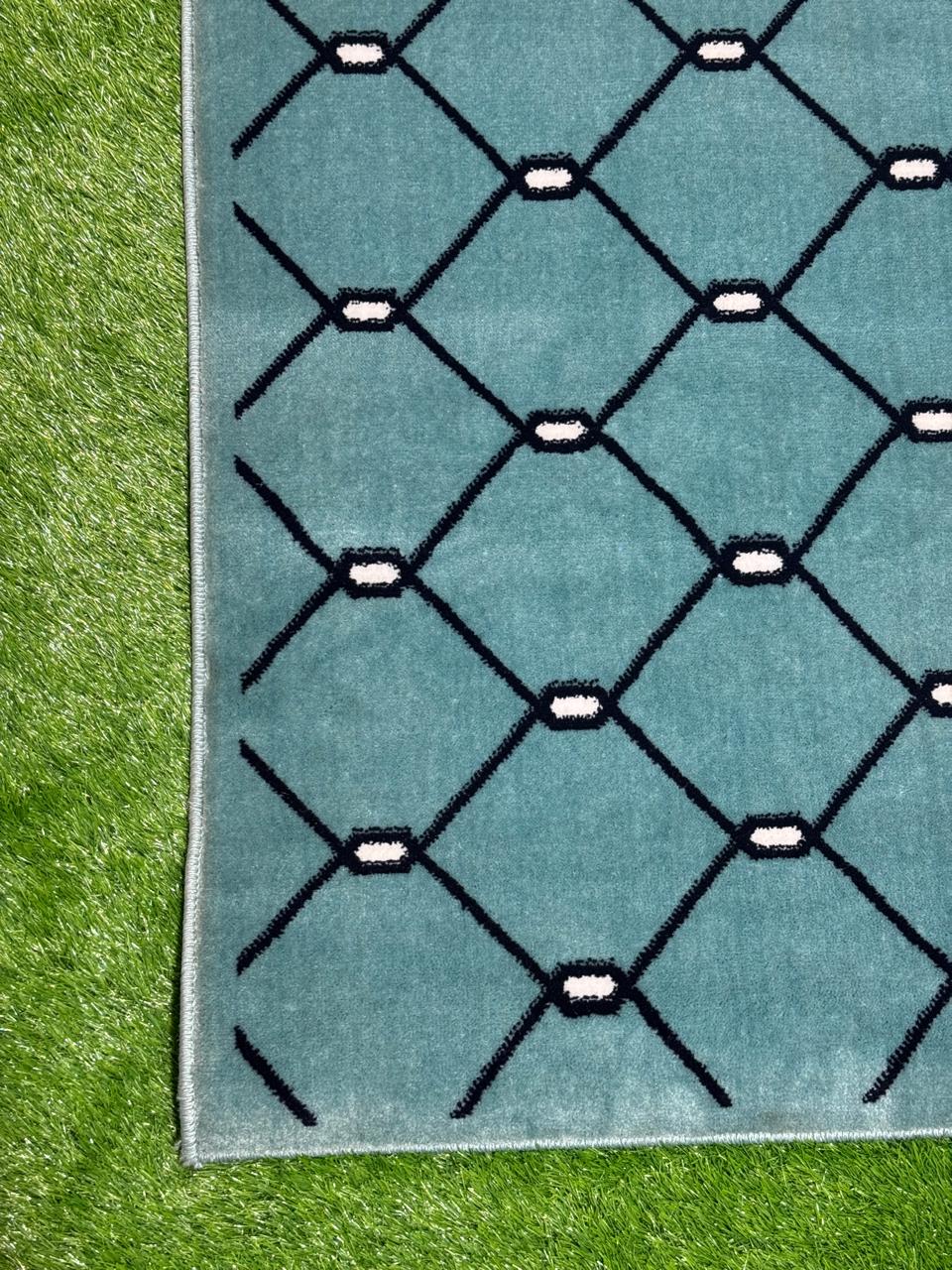 Diamond Maze Area Rug | Size: 5ft width x 7.5ft length (150cm x 225cm) | Article #M58TRQ-5