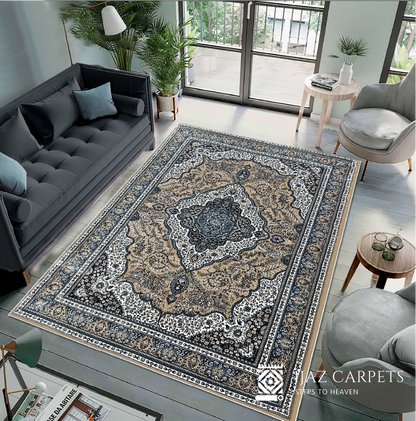 Classic Jute-Backed Traditional Rug | Size: 6.6ft width x 9.6ft length (200cm x 290cm) | Article #P710CRM-1