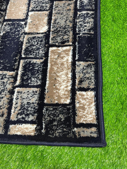 Brick Jute Texture Rug | Size: 3ft width x 5ft length (100cm x 150cm) | Article #M35BLU-3