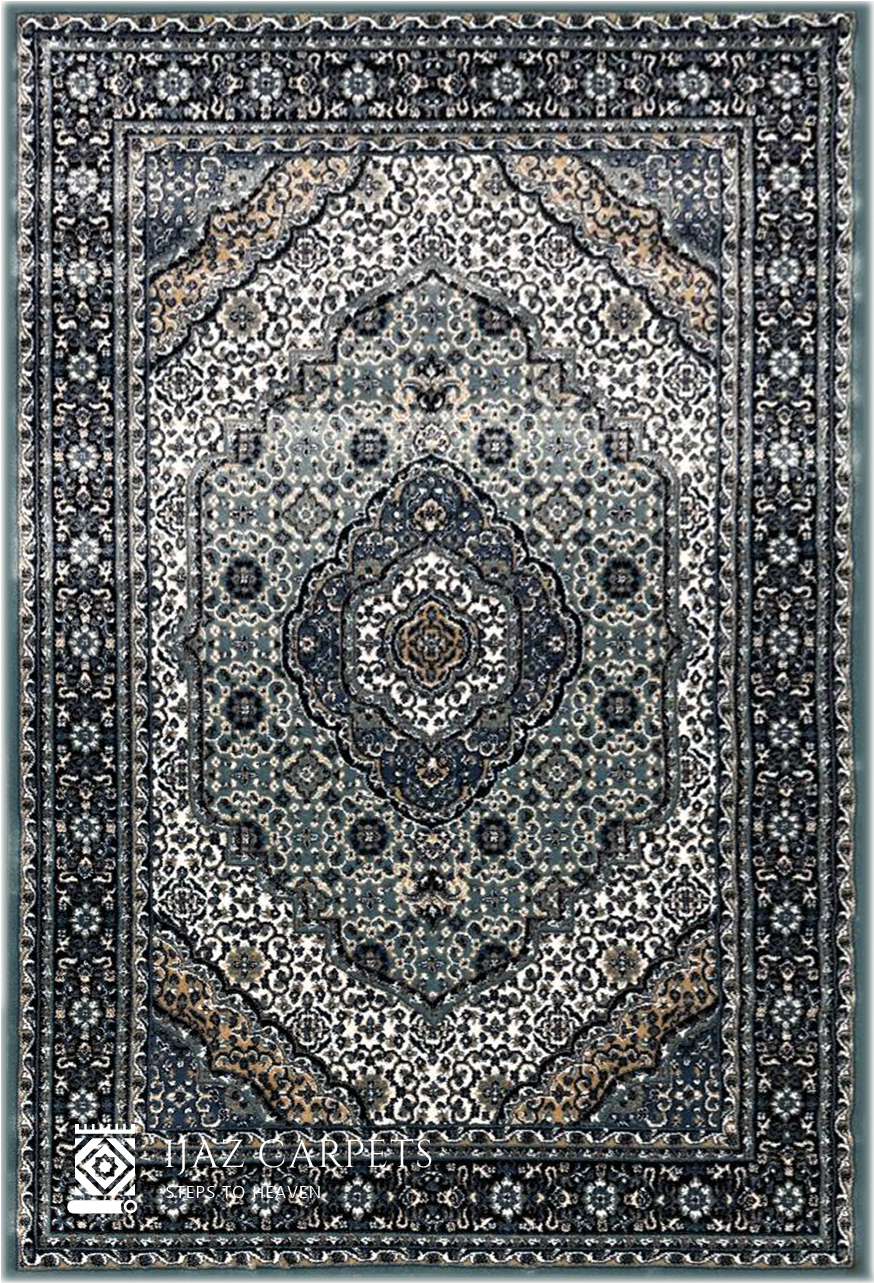 Vintage Floral Jute Rug | Size: 5ft width x 7.5ft length (150cm x 225cm) | Article #P58TRQ-9