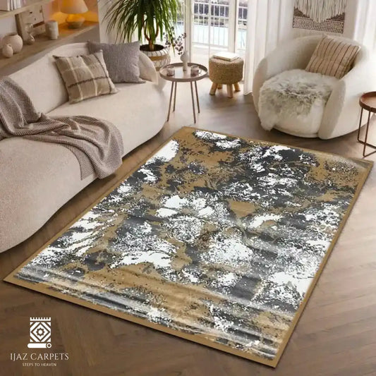 Modern Polypropelene Rug | Size: 5ft width x 7.5ft length (150cm x 225cm) | Article #M58CRM-9