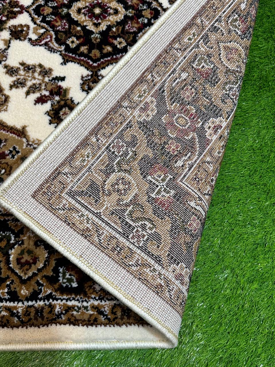 Timeless Persian-Inspired Traditional Rug | Size: 4ft width x 5.5ft length (120cm x 170cm) | Article #P46WHT-1