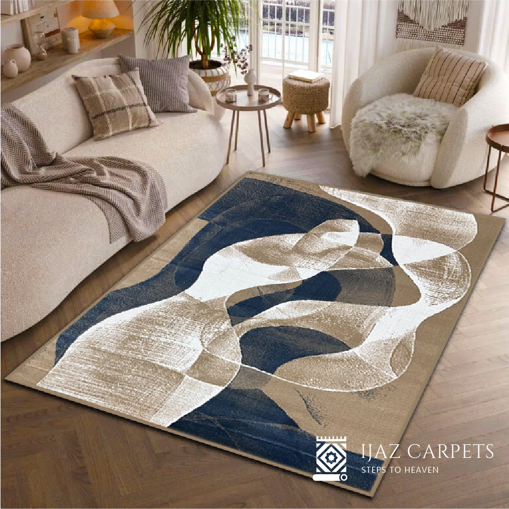 Artistic Splash Pattern Rug | Size: 5ft width x 7.5ft length (150cm x 225cm) | Article #M58CRM-7