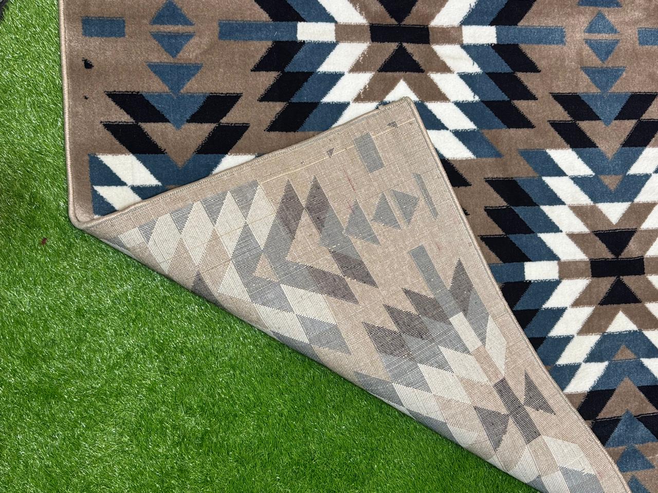 Modern Geometry Jute Rug | Size: 6.6ft width x 9.6ft length (200cm x 290cm) | Article #M710GRY-4