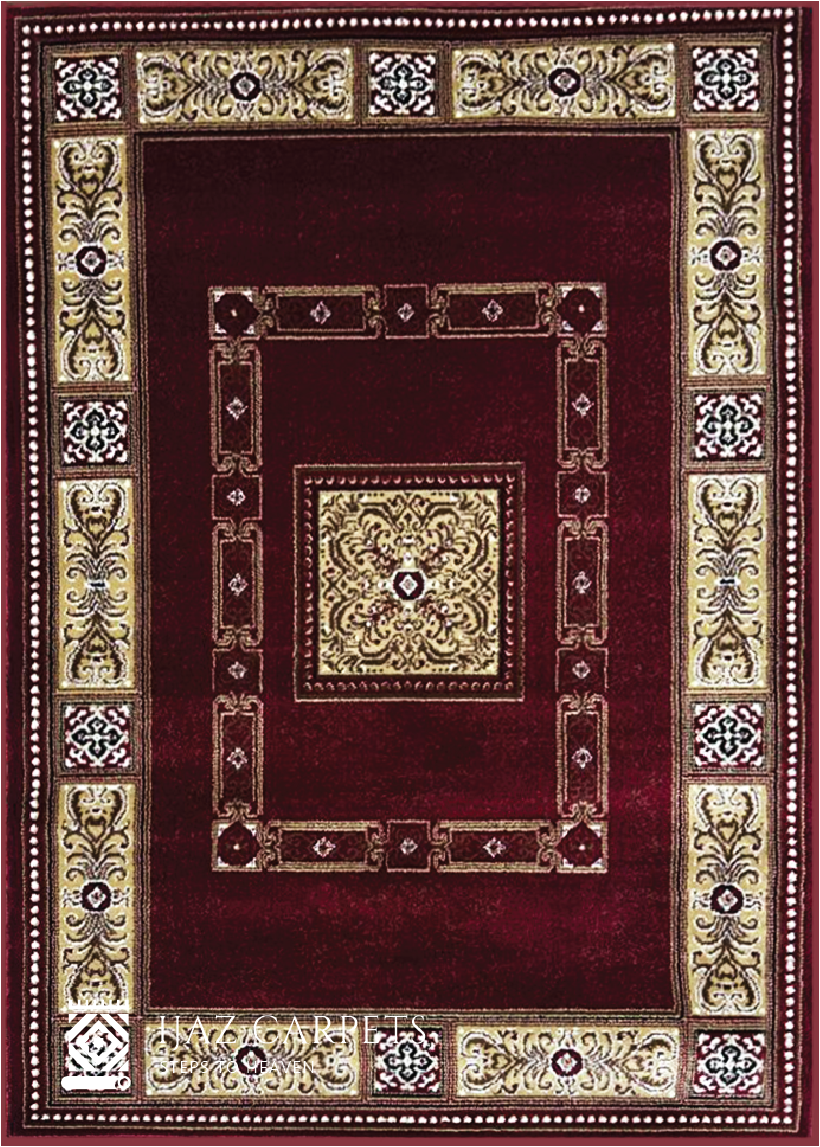 Timeless Persian-Inspired Traditional Rug | Size: 4ft width x 5.5ft length (120cm x 170cm) | Article #P46RED-6