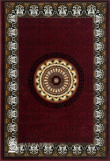 Radiant Floral Core Rug | Size: 5ft width x 7.5ft length (150cm x 225cm) | Article #P58RED-15