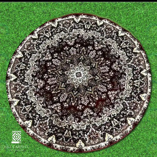 Round Slik Rug | Size: 5ft width x 5ft length (150cm x 150cm) | Article #RM5-7