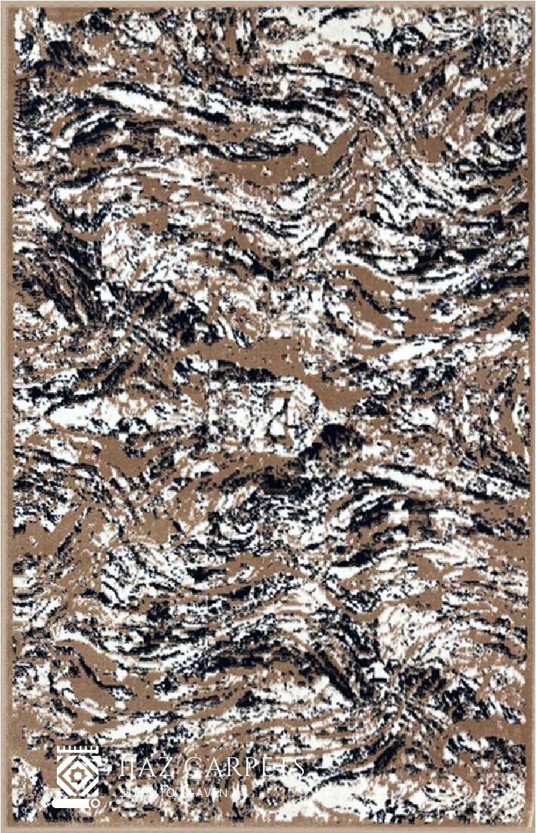 Beige Textured Abstract Rug | Size: 3ft width x 5ft length (100cm x 150cm) | Article #M35CRM-7