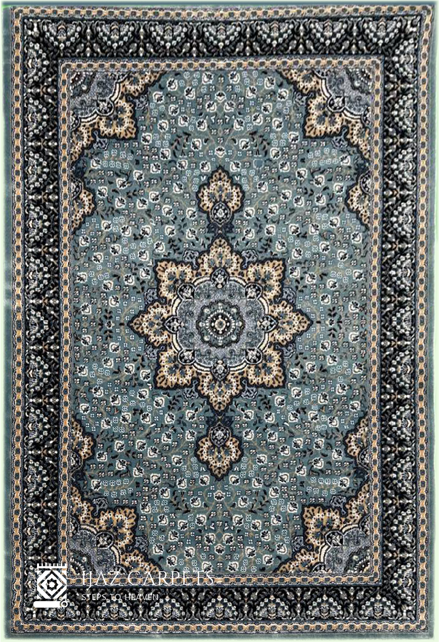 Classic Jute-Backed Traditional Rug | Size: 5ft width x 7.5ft length (150cm x 225cm) | Article #P58TRQ-1