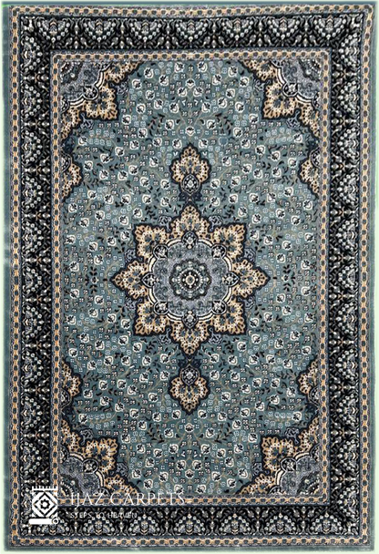 Classic Jute-Backed Traditional Rug | Size: 5ft width x 7.5ft length (150cm x 225cm) | Article #P58TRQ-1