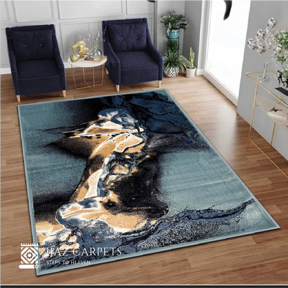 Artistic Splash Pattern Rug | Size: 5ft width x 7.5ft length (150cm x 225cm) | Article #M58TRQ-6