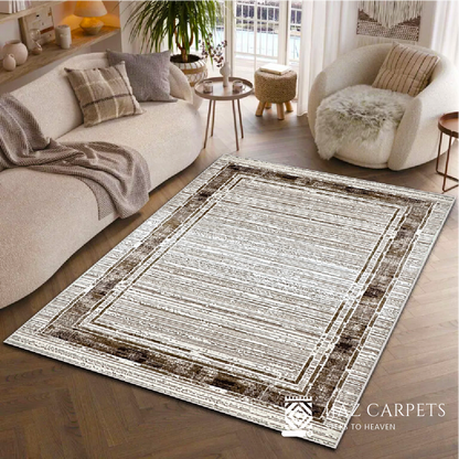 Heritage Fusion Rug | Size: 6.6ft width x 9.6ft length (200cm x 290cm) | Article #P710WHT-1