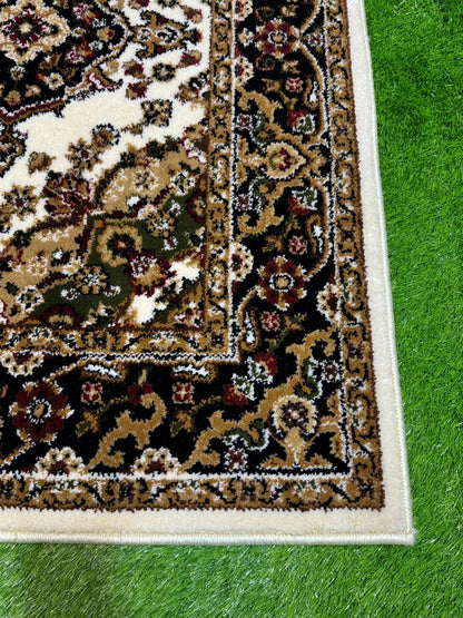 Timeless Persian-Inspired Traditional Rug | Size: 4ft width x 5.5ft length (120cm x 170cm) | Article #P46WHT-1