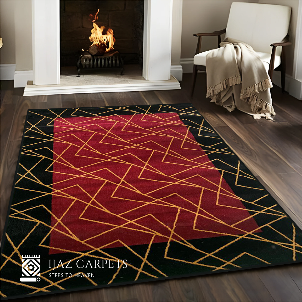 Velvet Charm Rug | Size: 5ft width x 7.5ft length (150cm x 225cm) | Article #M58RED-11