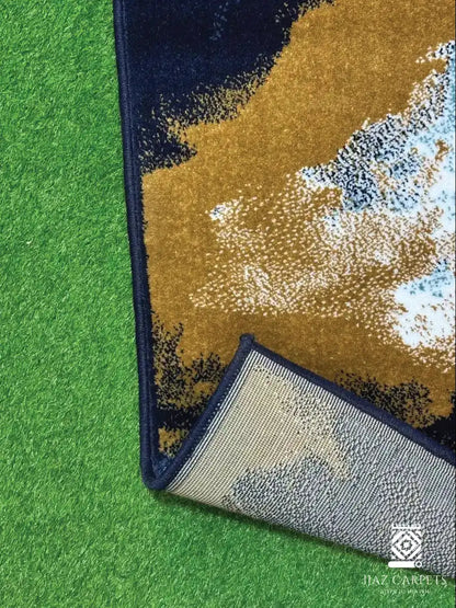 Modern Polypropelene Rug | Size: 3ft width x 5ft length (100cm x 150cm) | Article #M35BLU-6