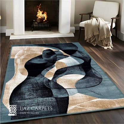 Artistic Splash Pattern Rug | Size: 5ft width x 7.5ft length (150cm x 225cm) | Article #M58TRQ-8