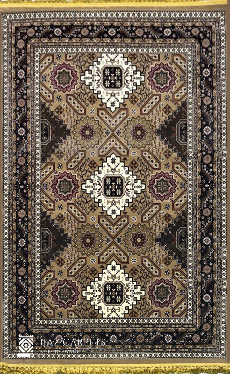 Traditional Tassel Border Rug | Size: 6.6ft width x 9.6ft length (200cm x 290cm) | Article #P710CRM-4