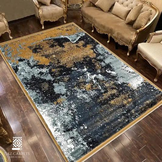 Modern Polypropelene Rug | Size: 5ft width x 7.5ft length (150cm x 225cm) | Article #M58BRN-7