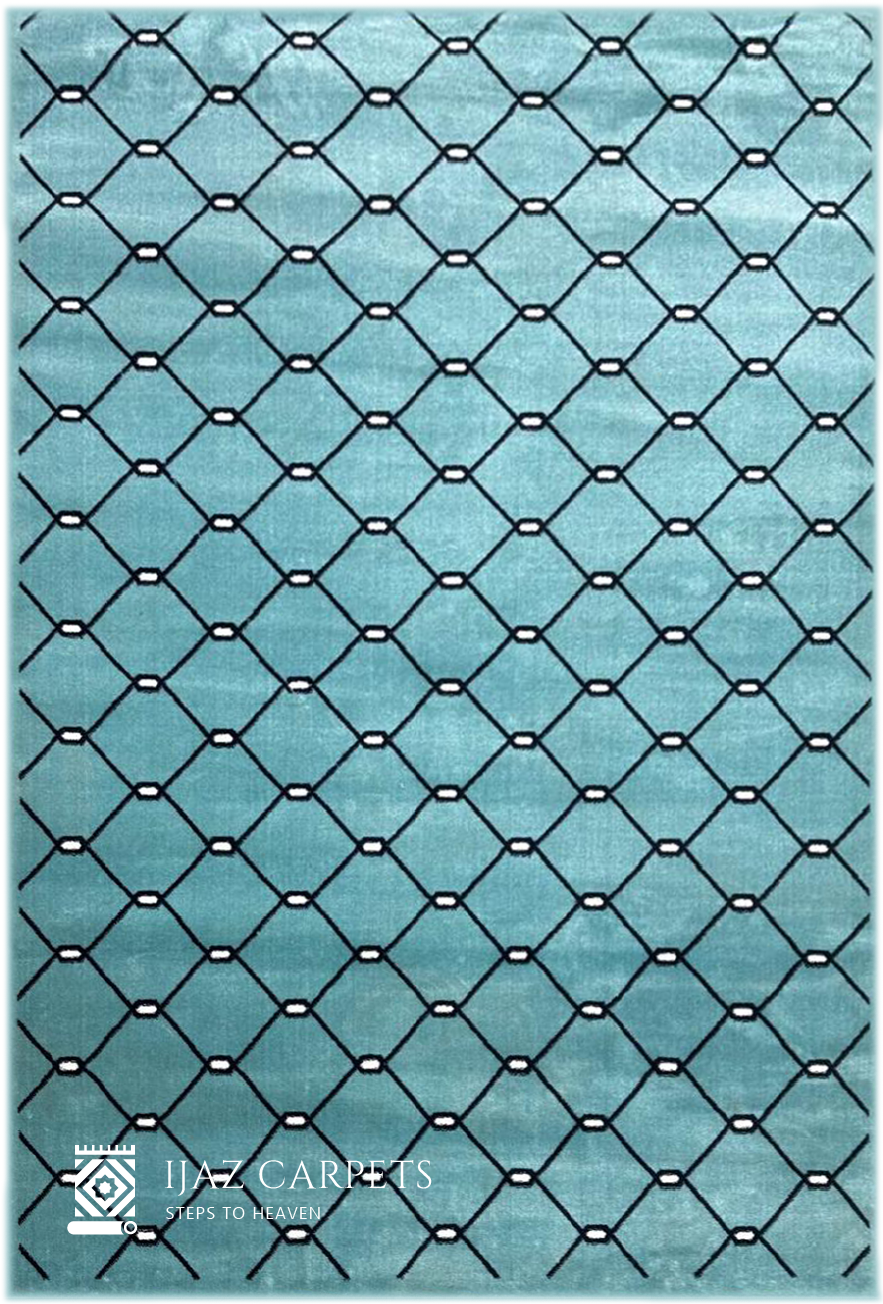 Diamond Maze Area Rug | Size: 5ft width x 7.5ft length (150cm x 225cm) | Article #M58TRQ-5