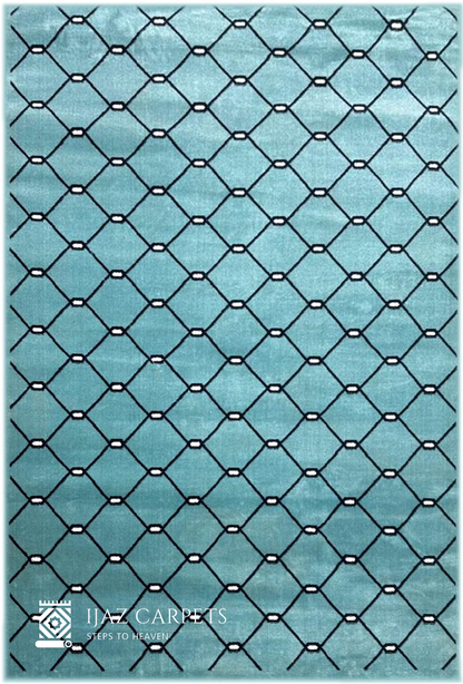 Diamond Maze Area Rug | Size: 5ft width x 7.5ft length (150cm x 225cm) | Article #M58TRQ-5