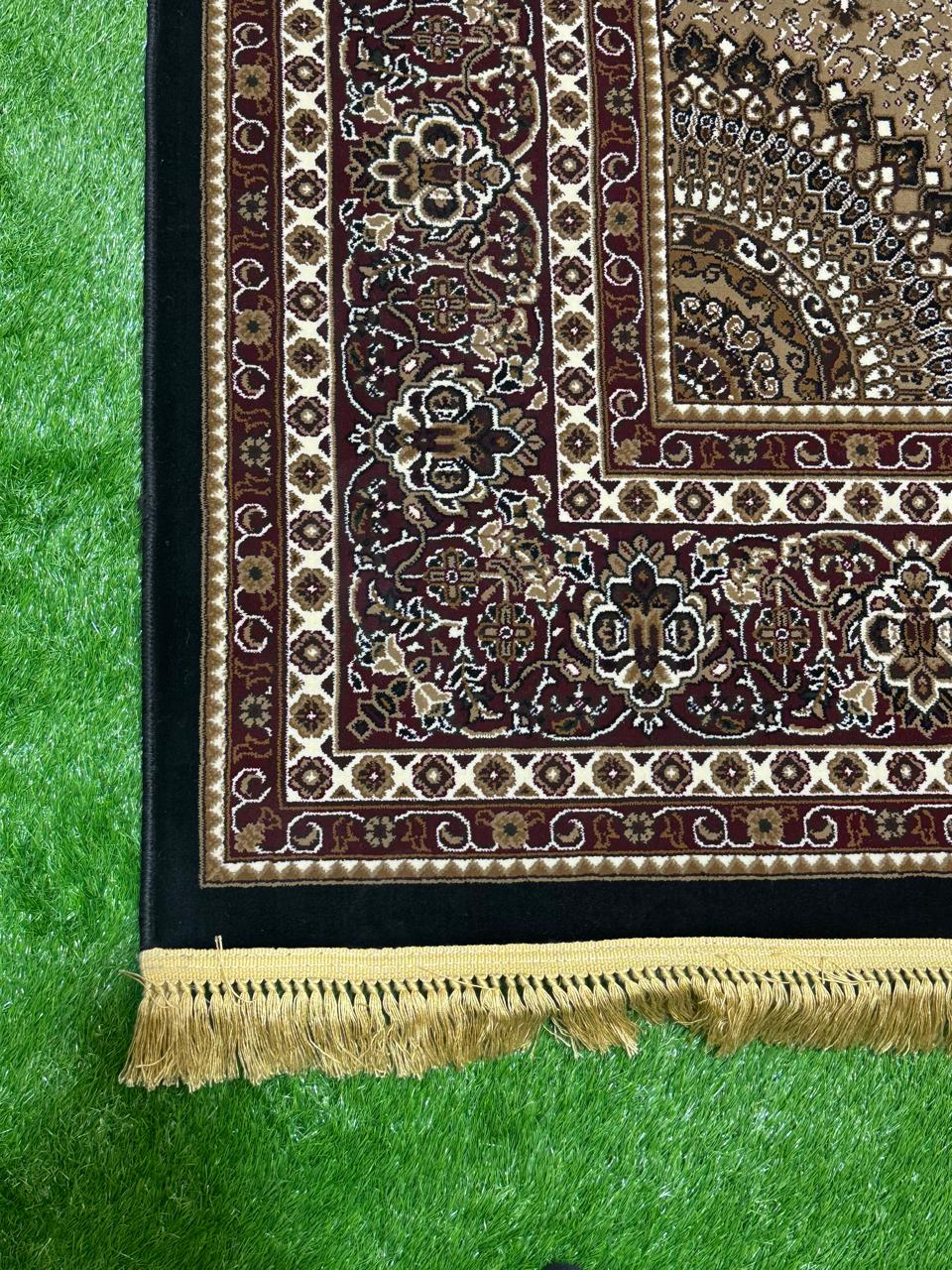 Traditional Tassel Border Rug | Size: 6.6ft width x 9.6ft length (200cm x 290cm) | Article #P710RED-2