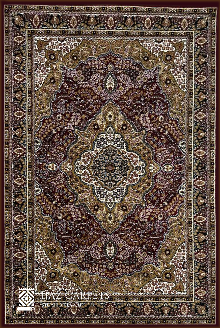 Classic Jute-Backed Traditional Rug | Size: 5ft width x 7.5ft length (150cm x 225cm) | Article #P58RED-16