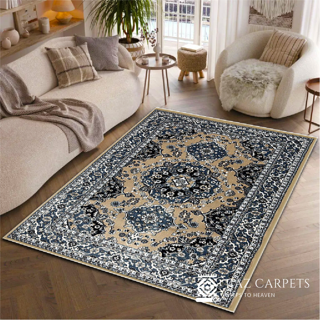 Classic Polypropylene Oriental Rug | Size: 5ft width x 7.5ft length (150cm x 225cm) | Article #P58CRM-8