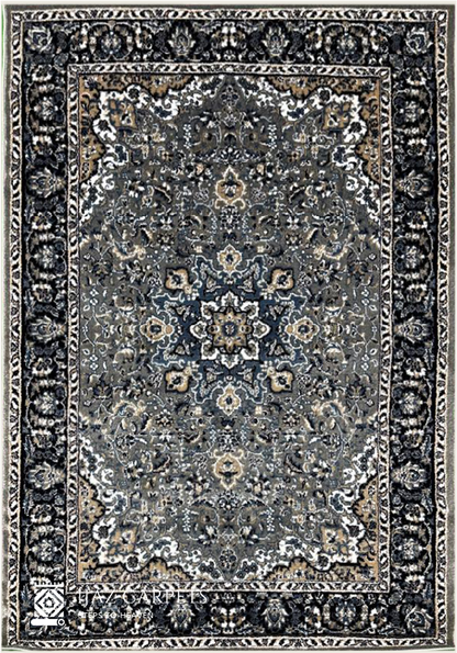 Timeless Persian-Inspired Traditional Rug | Size: 4ft width x 5.5ft length (120cm x 170cm) | Article #P46GRY-3