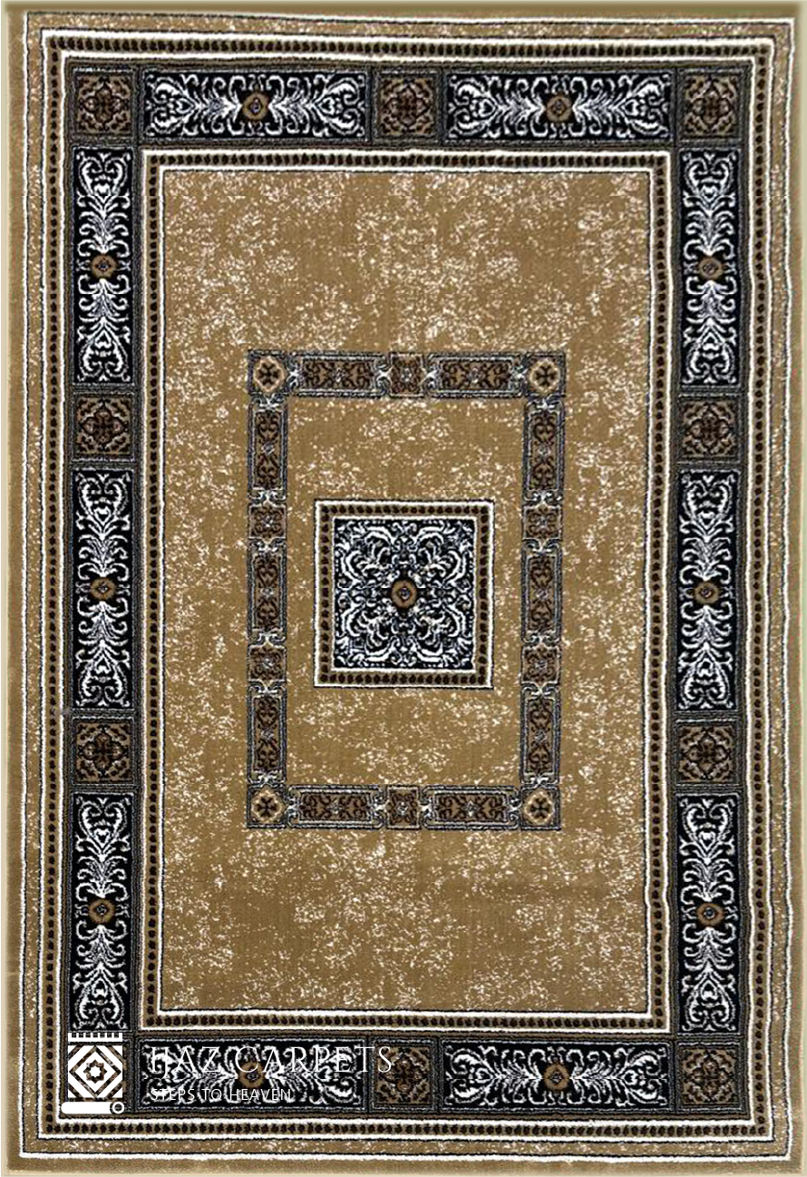 Classic Polypropylene Oriental Rug | Size: 5ft width x 7.5ft length (150cm x 225cm) | Article #P58CRM-3