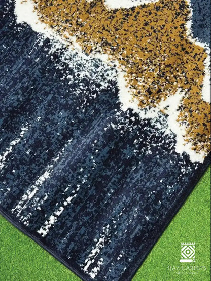 Modern Polypropelene Rug | Size: 3ft width x 5ft length (100cm x 150cm) | Article #M35BLU-7