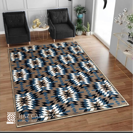 Modern Geometry Jute Rug | Size: 6.6ft width x 9.6ft length (200cm x 290cm) | Article #M710GRY-4