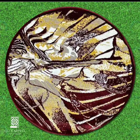 Round Slik Rug | Size: 5ft width x 5ft length (150cm x 150cm) | Article #RM5-2